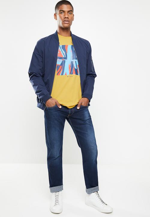 Ben Sherman - Half flag tee - mustard 