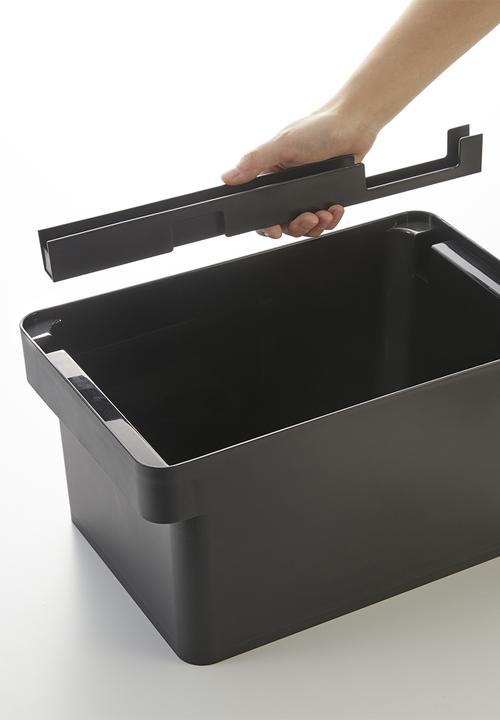 Yamazaki - Tower bread case with knife holder - black