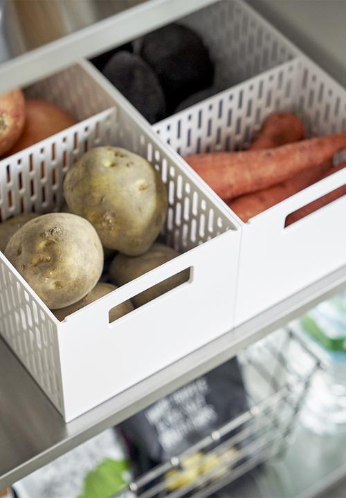 Yamazaki - Tower vegetable basket - white