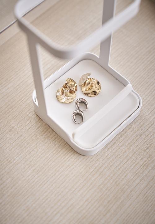 Yamazaki - Tower hair iron stand - white