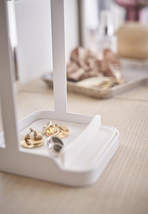Yamazaki - Tower hair iron stand - white