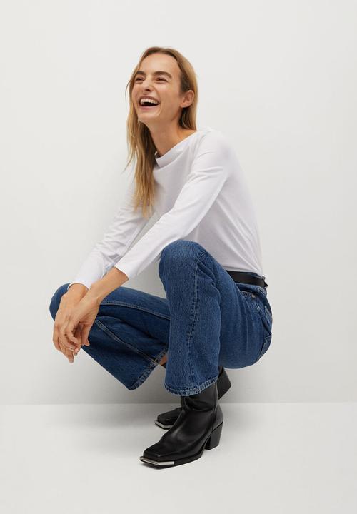 MANGO - T-shirt saco8 - white