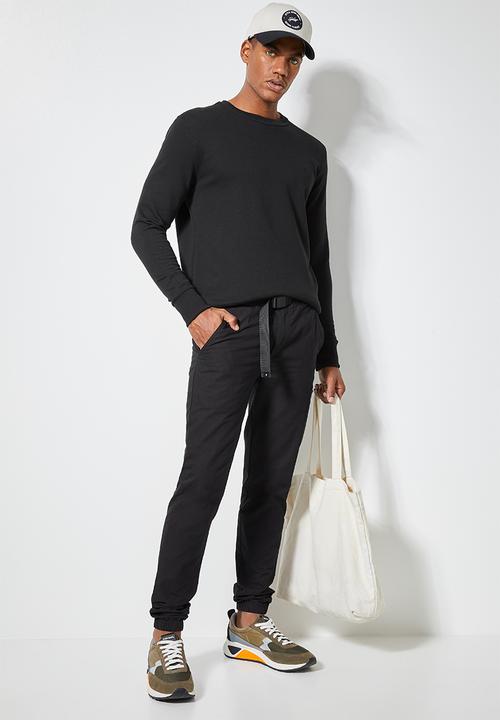 Superbalist - Osaka tapered utility pant - black