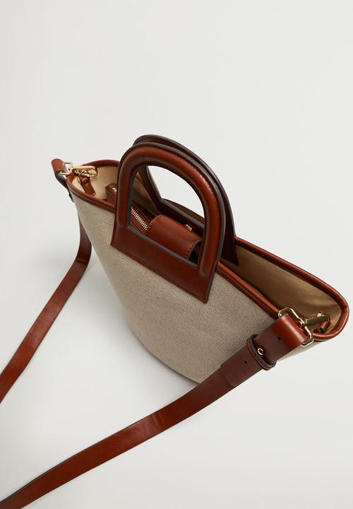 MANGO - Amberley bag - beige