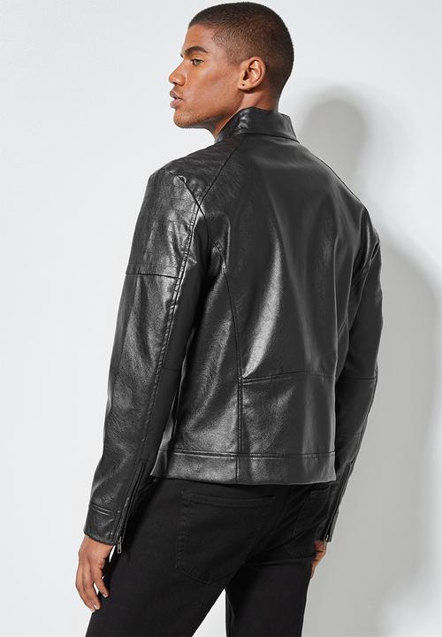 Superbalist - Jax pu biker jacket - black