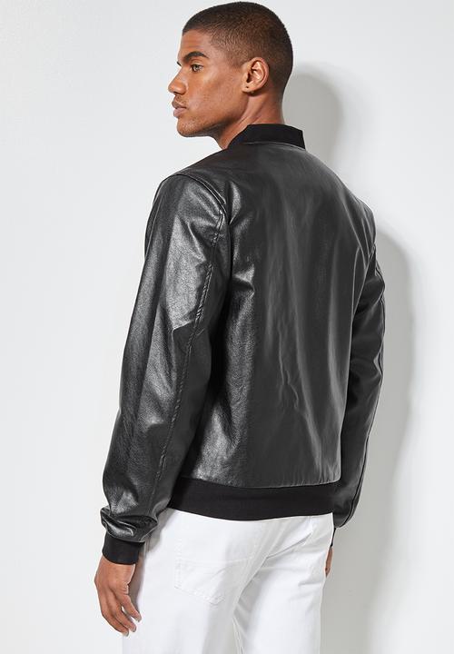 Superbalist - Nevada pu bomber jacket - black