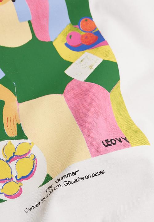 MANGO - T-shirt pswoman1 - white