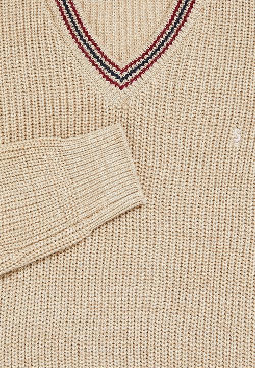 Superbalist - Chunky textured deep vee knit - multi