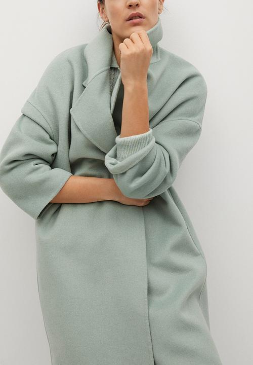MANGO - Coat picarol - light green