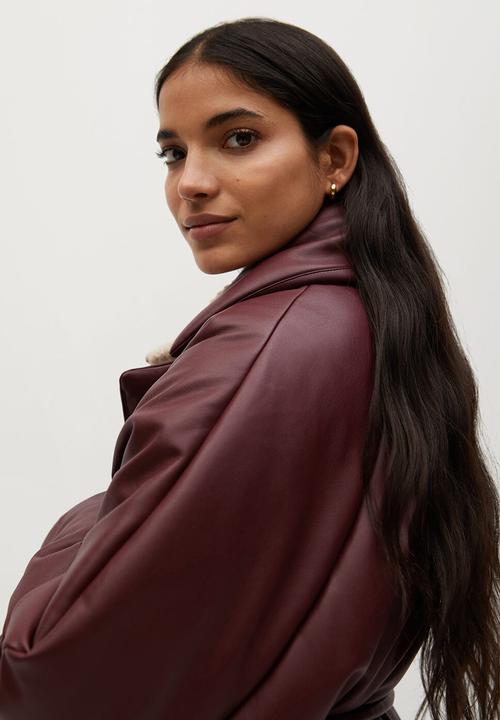 MANGO - Anorak ketchup - burgundy 