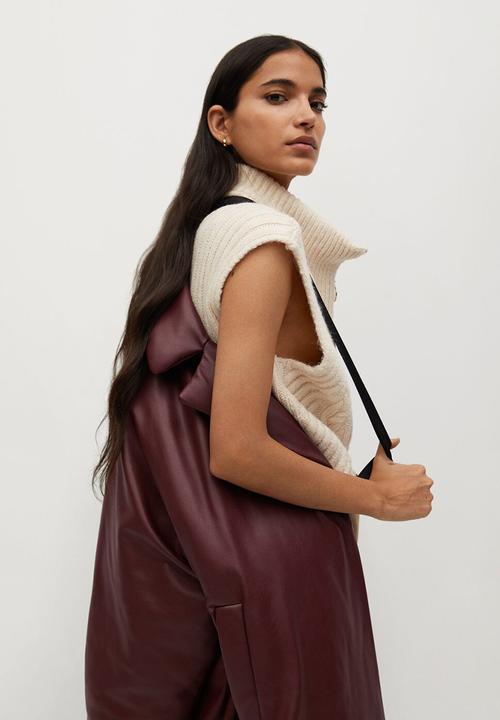 MANGO - Anorak ketchup - burgundy 