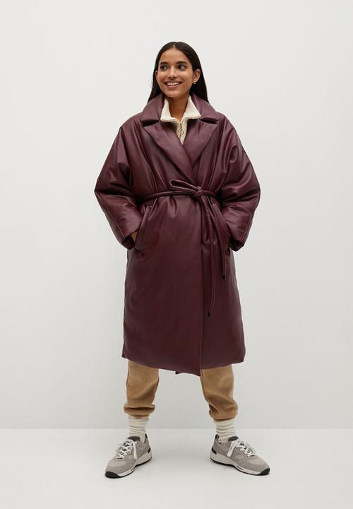 MANGO - Anorak ketchup - burgundy 