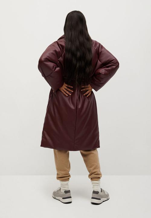 MANGO - Anorak ketchup - burgundy 