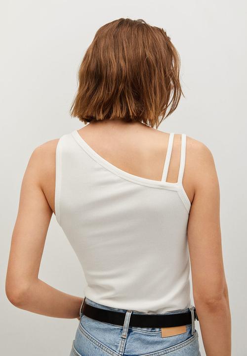 MANGO - Top alfio - white