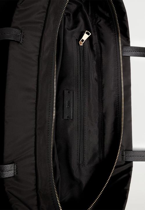 MANGO - Nylon shopper bag - black 