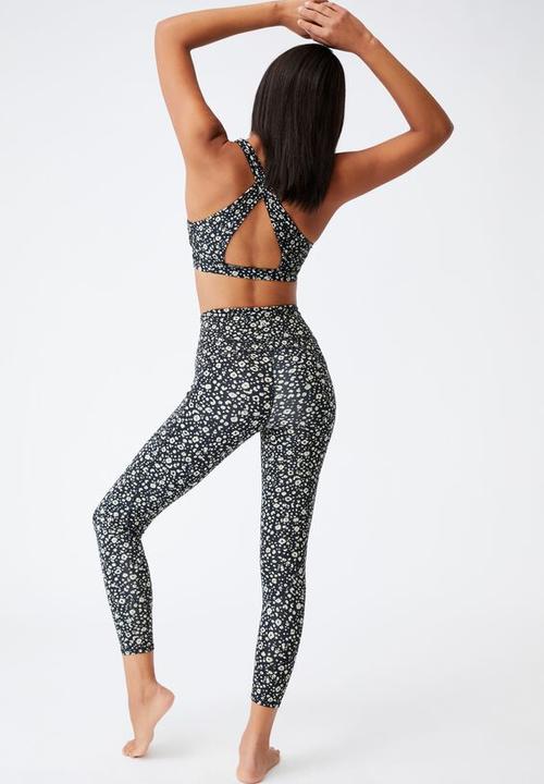 Cotton On - Lifestyle pocket 7/8 tight - blooming leopard black