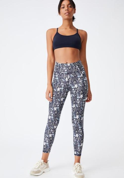 Cotton On - Lifestyle pocket 7/8 tight - winter sketched floral
