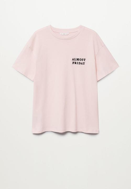 MANGO - Fresh short sleeve tee - pink