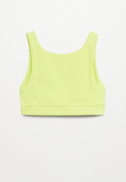 MANGO - Leticia crop top - yellow