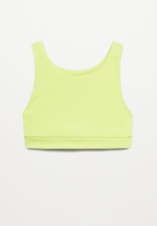 MANGO - Leticia crop top - yellow