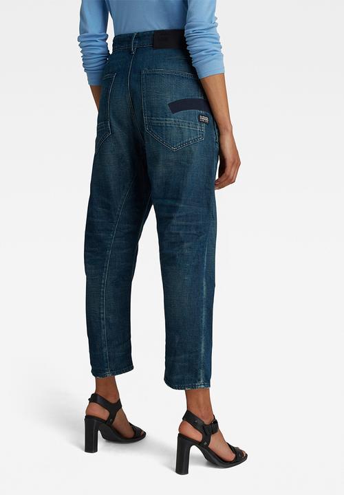 G-STAR - C-staq 3d boyfriend crop - dark blue