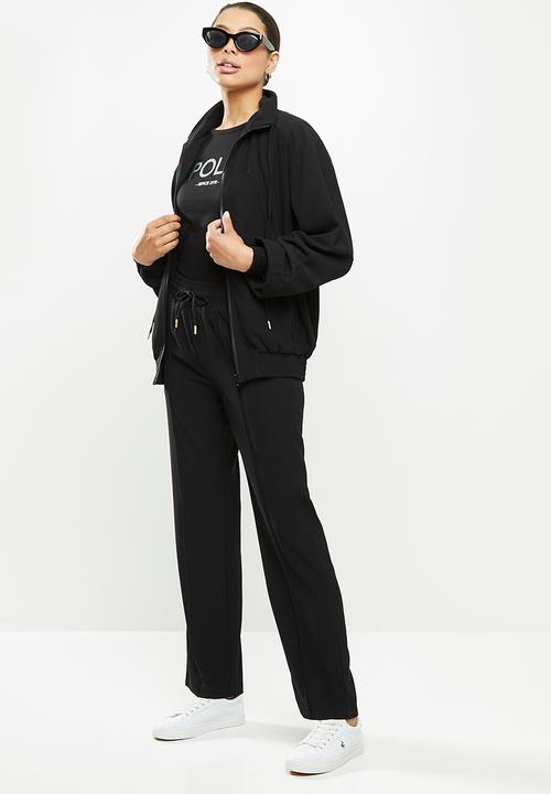 POLO - Amelia woven tracksuit jacket - black