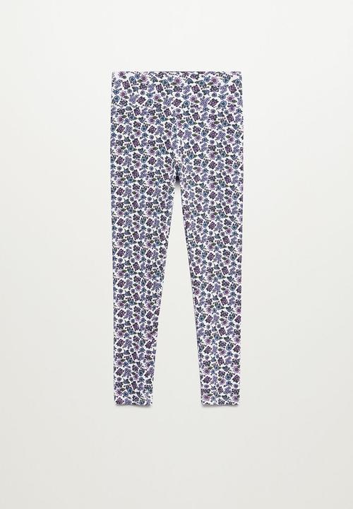 MANGO - Florip leggings - white