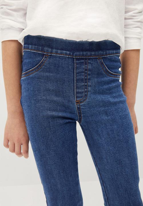 MANGO - Girls basic jeggings - blue