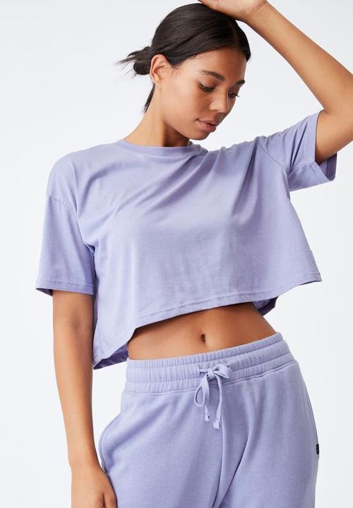 Cotton On - Relaxed active T-shirt - periwinkle