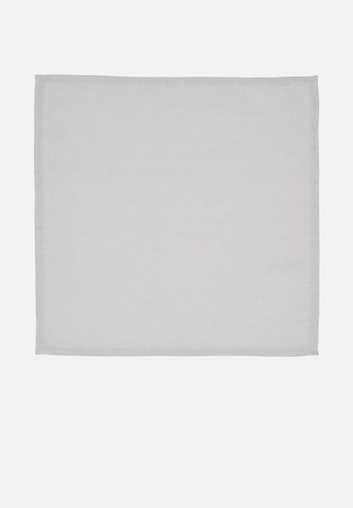 Linen House - Nimes napkin set of 4 - pale grey