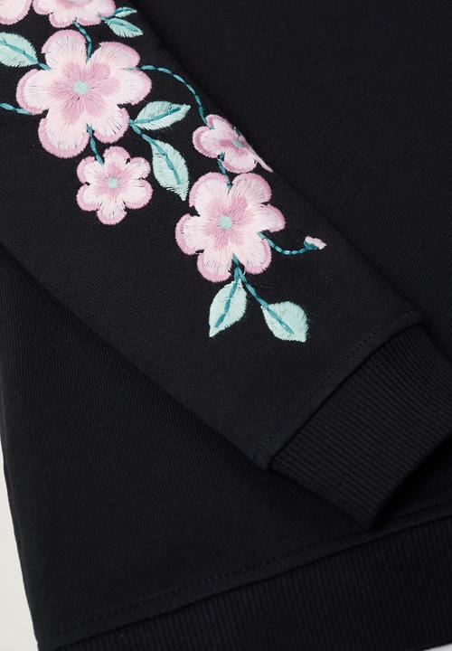 MANGO - Flora sweatshirt - black