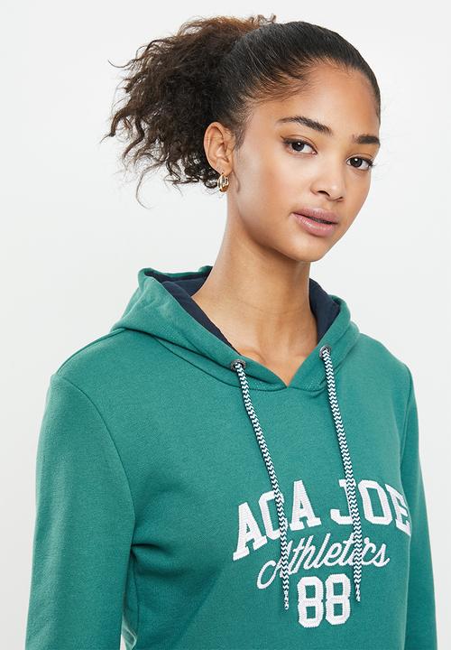 Aca Joe - Fleece pullover hoodie - green