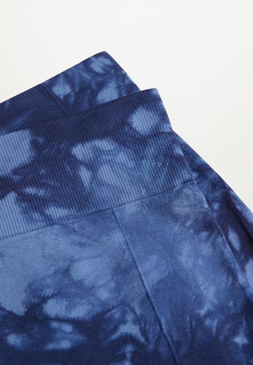 MANGO - Tiedye leggings - navy