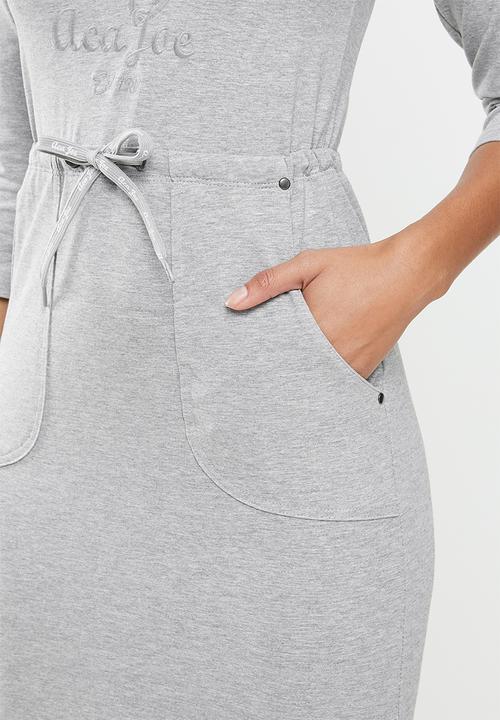 Aca Joe - Drawstring dress - grey 