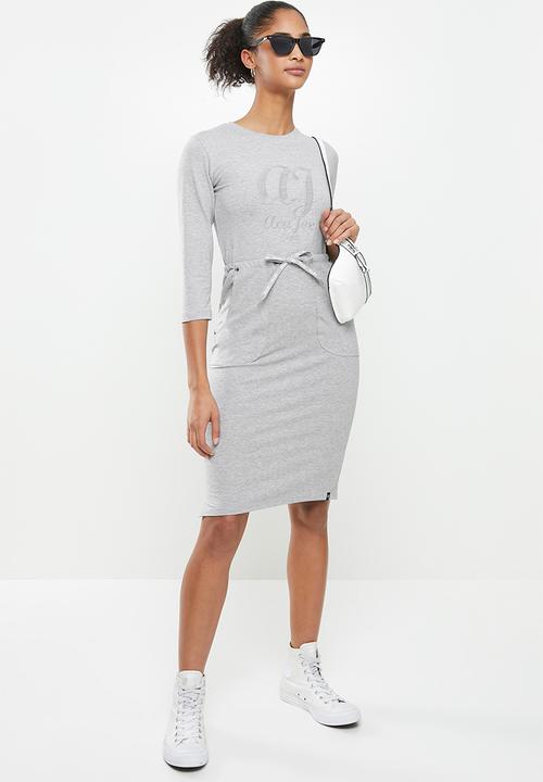 Aca Joe - Drawstring dress - grey 