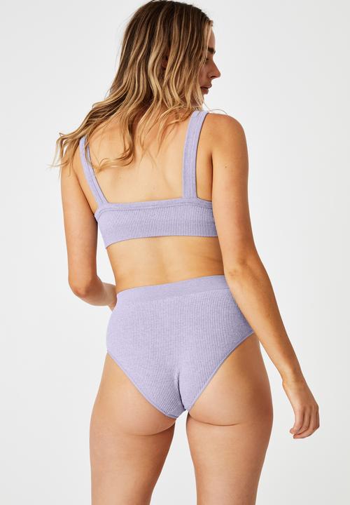 Cotton On - Seamfree mumdie bikini brief - periwinkle