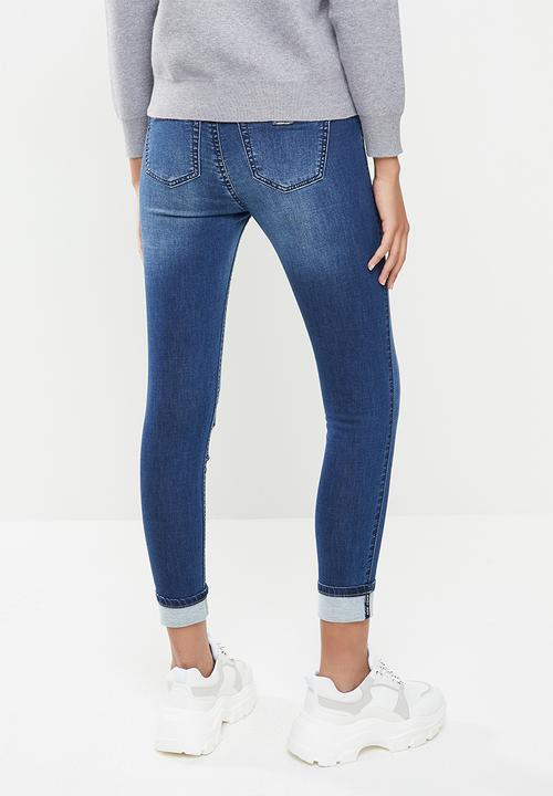 SISSY BOY - Geneva:axel jogg skinny with hem turn up - blue