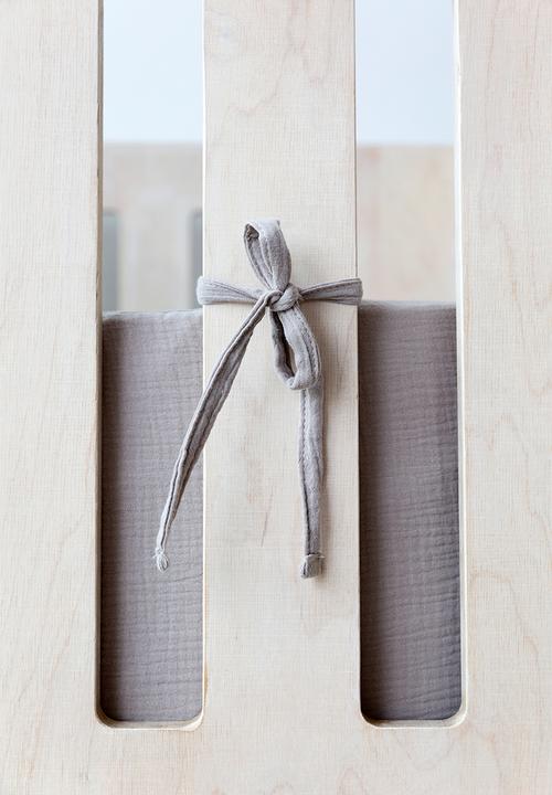 Phlo Studio - Muslin cot bumper - grey
