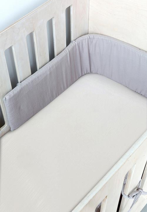 Phlo Studio - Muslin cot bumper - grey