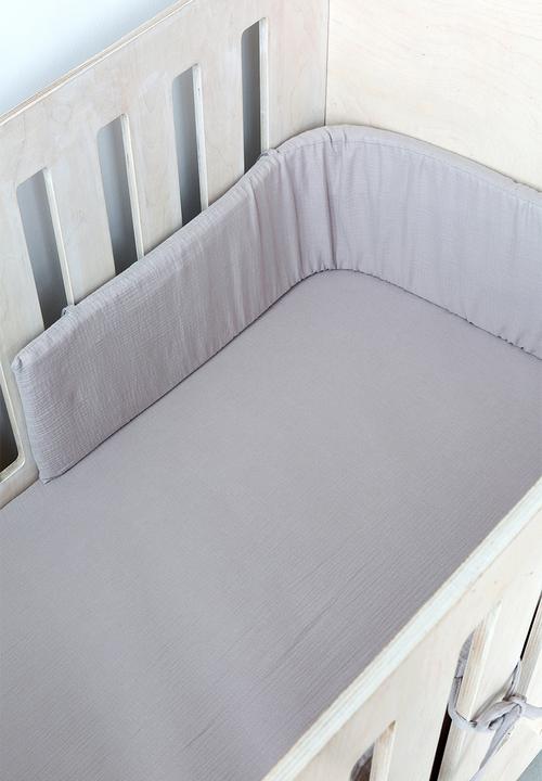Phlo Studio - Muslin cot fitted sheet - grey