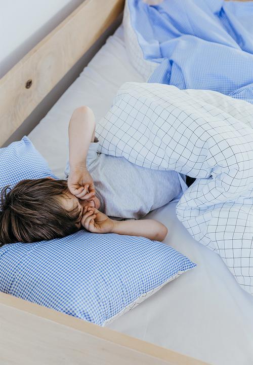 Phlo Studio - Gingham duvet cover set - blue & white
