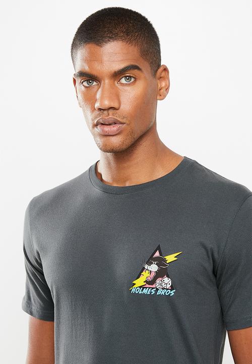 Holmes Bro's - Black panther short sleeve tee - charcoal