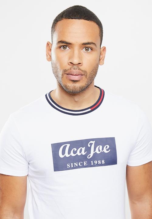 Aca Joe - Aca joe block T-shirt - white