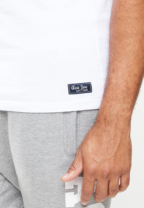 Aca Joe - Aca joe block T-shirt - white