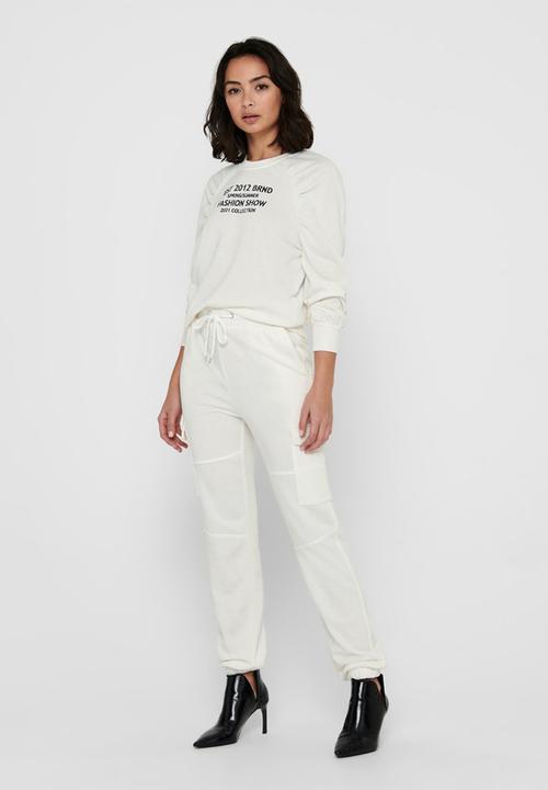 Jacqueline de Yong - Birmingham utility sweat pant - neutral 