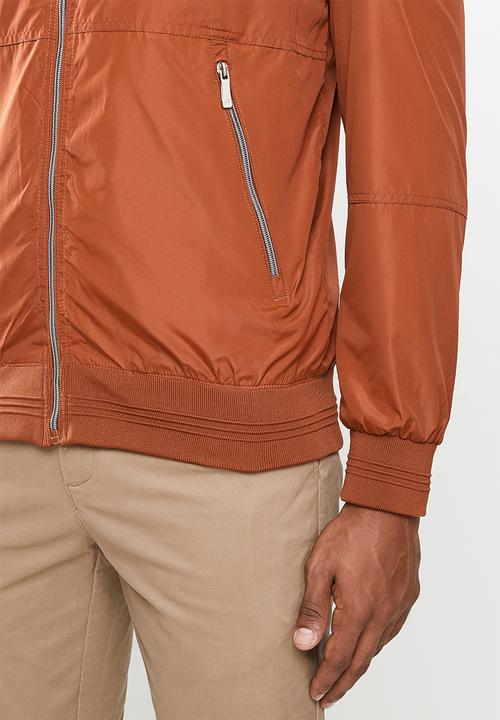 Jonathan D - Zip through jacket - rust