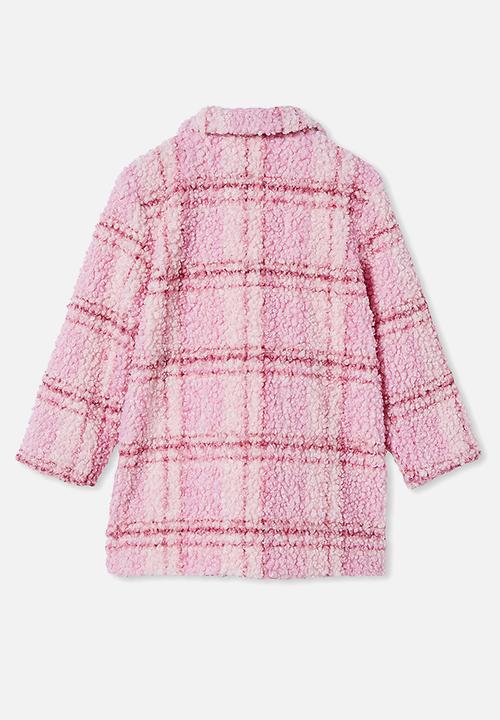 Cotton On - Cecilia check jacket - pink