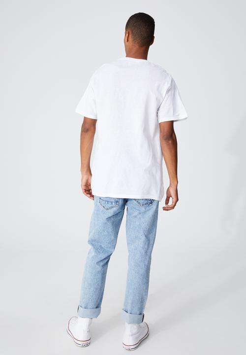 Cotton On - Tbar art T-shirt - white