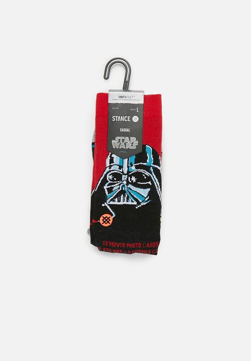 Stance Socks - Stance vader 40th - red & black 