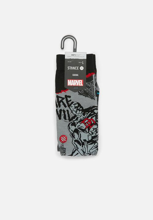 Stance Socks - Stance the daredevil - grey & black
